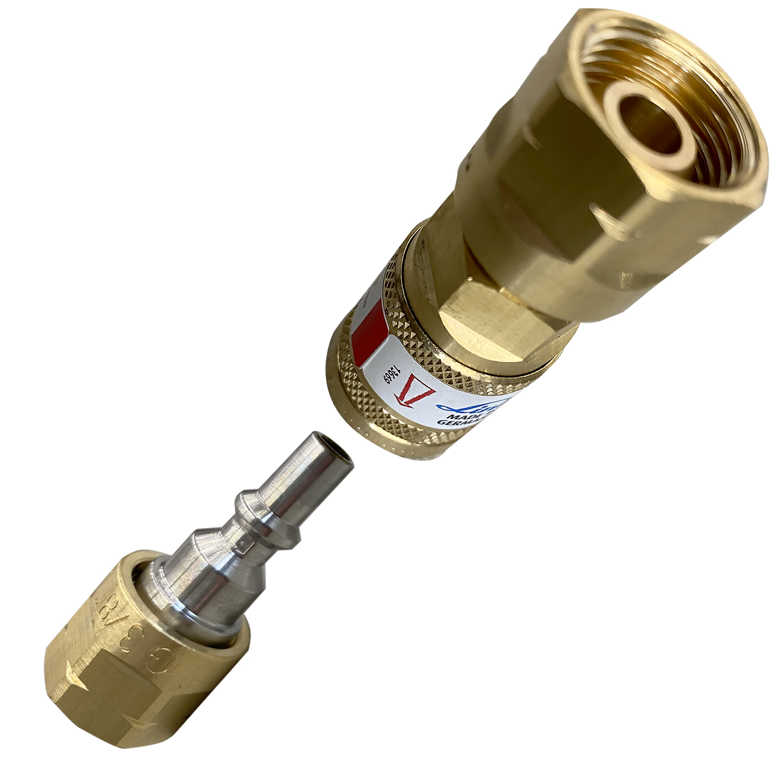 Schlauchkupplung DKD Brenngas G 3/8 LH Schlauchkupplung DKD Brenngas G 3/8 LH