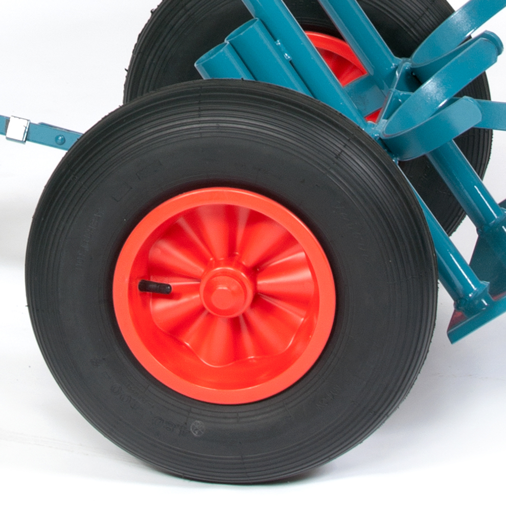 Stahlflaschenwagen für 2 Flaschen, 1 x 50 Liter, 1 x 33 kg Propan