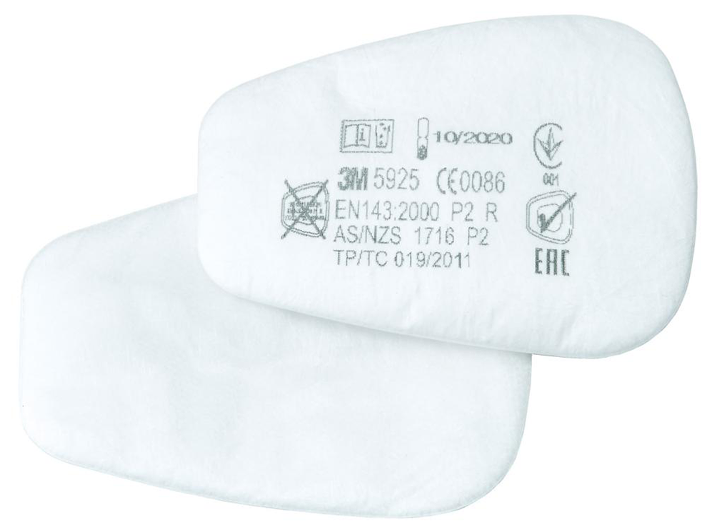 3M™ Vlieseinlegefilter 5925, P2R, 2 Stück/Box