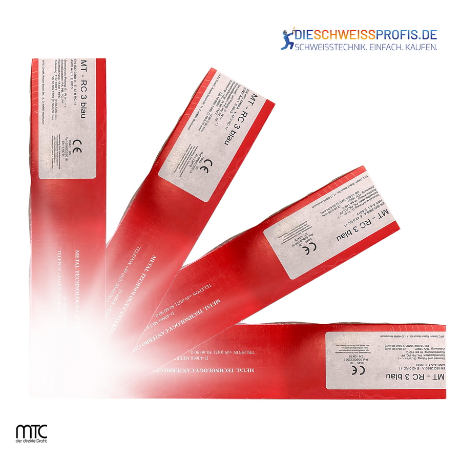 Stabelektrode MT-RC3 blau Ø 5,00 x 450 mm - 5,4 kg Pack