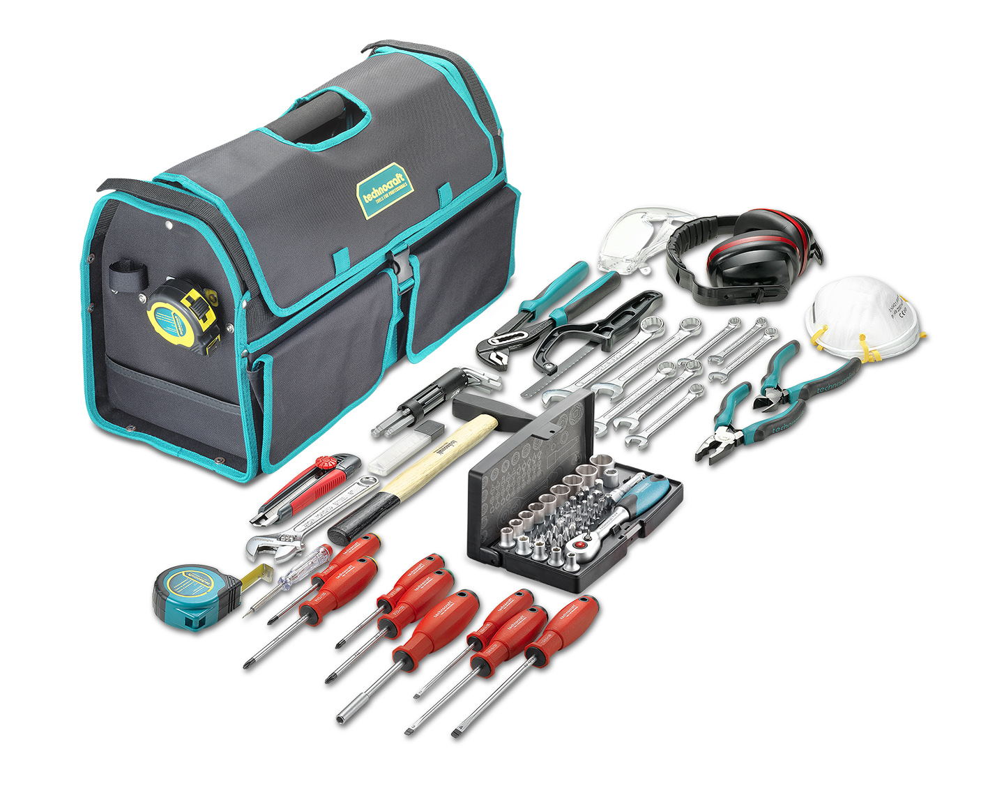 Technocraft Werkzeugtasche ALLROUND-BASIC 100-teilig