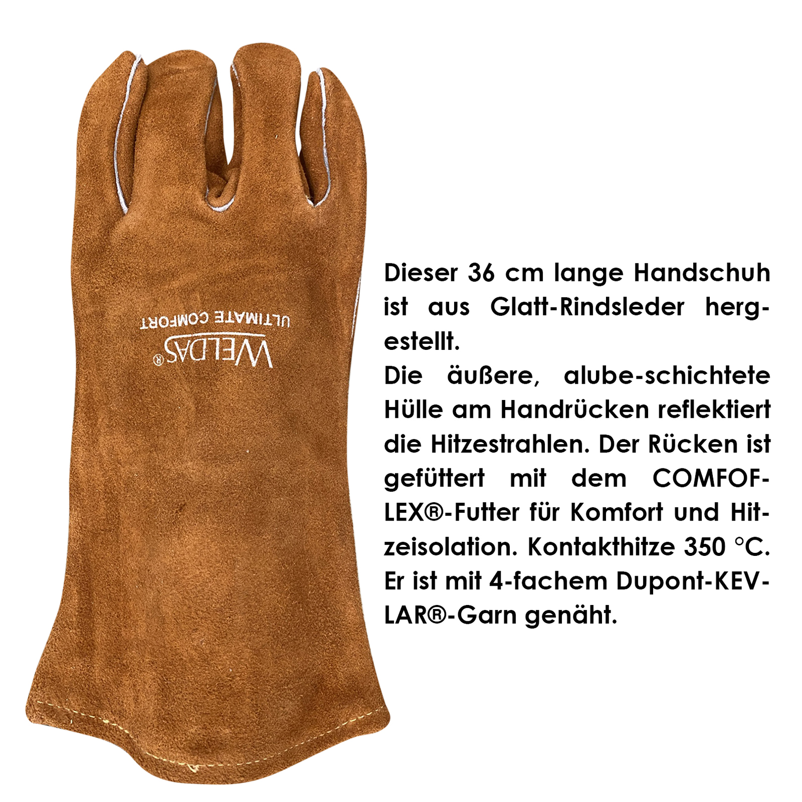 MIG/MAG-Handschuhe lavabraun L