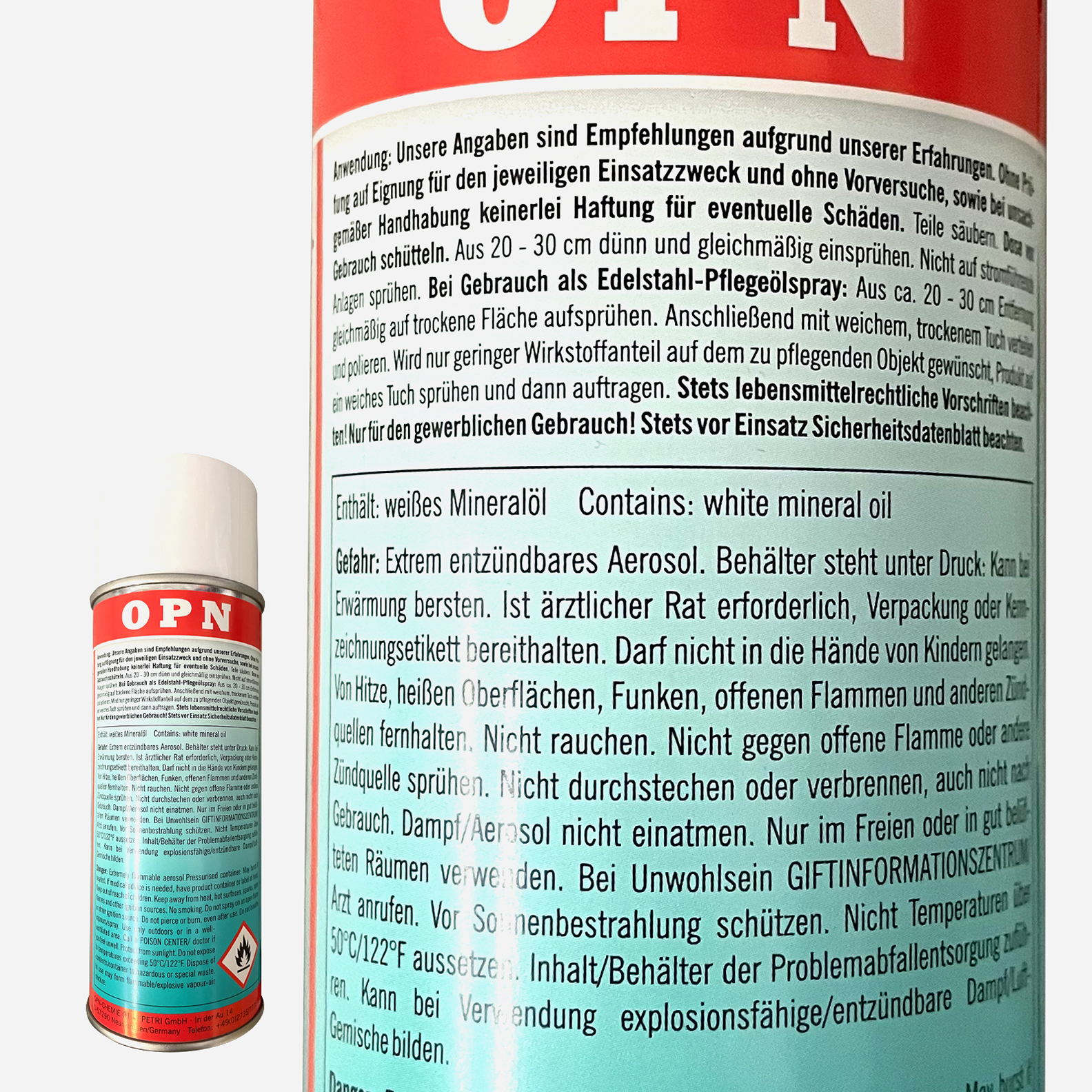 OPN Schmierölspray 400 ml OPN Schmierölspray 400 ml