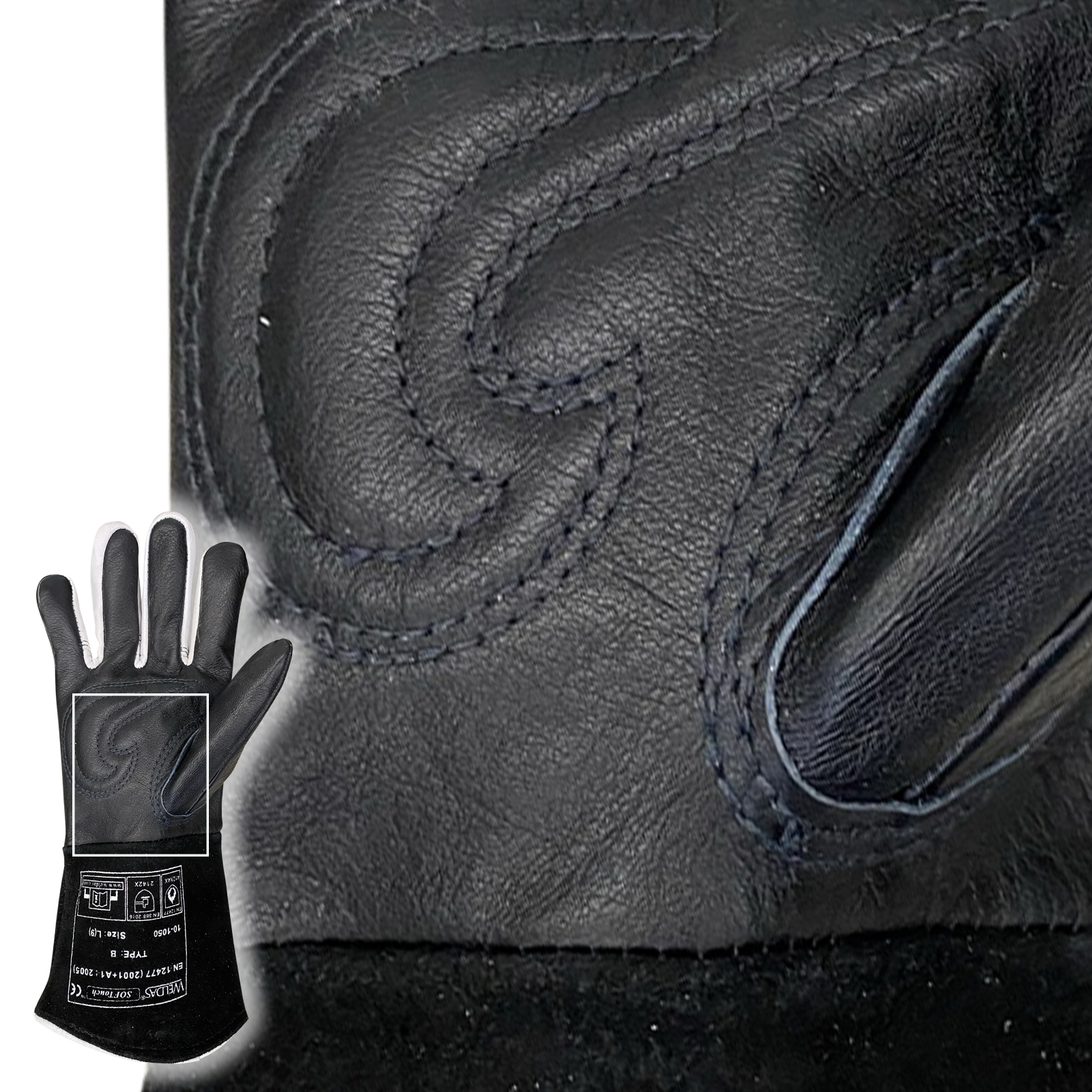 WIG-Handschuhe SOFTouch black L