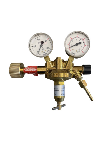 Flaschendruckminderer CO2/Argon 300 bar 0–30 l/min einstufig