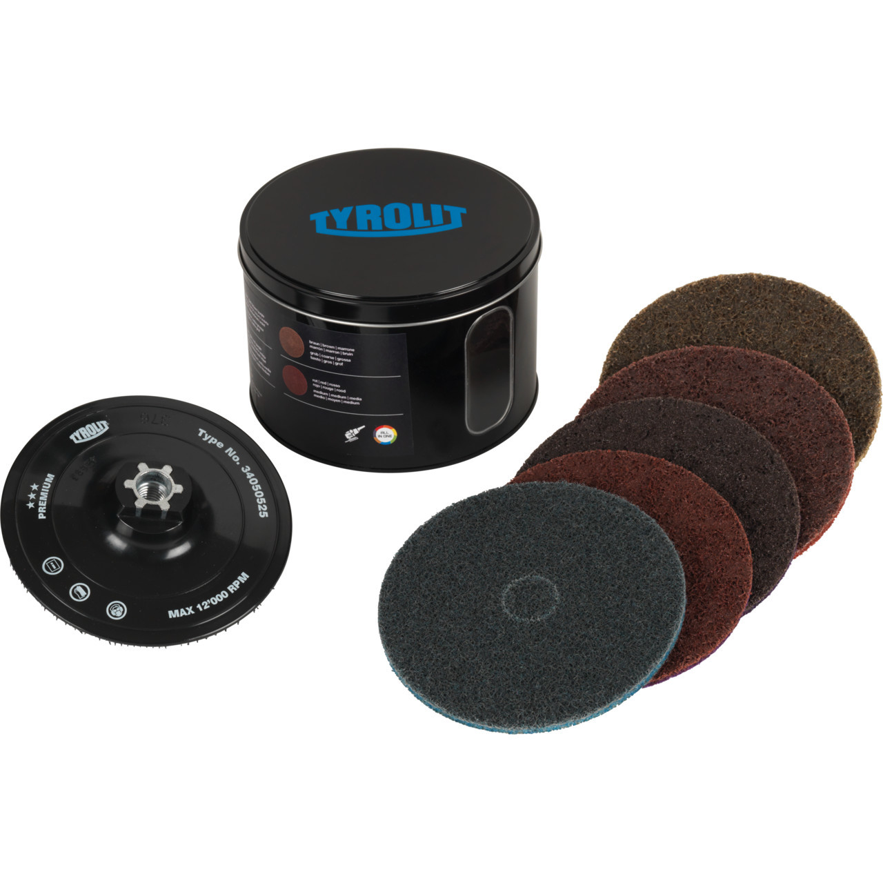 Schleifvliesscheibe SCM Set Ø 125 x 22 M14