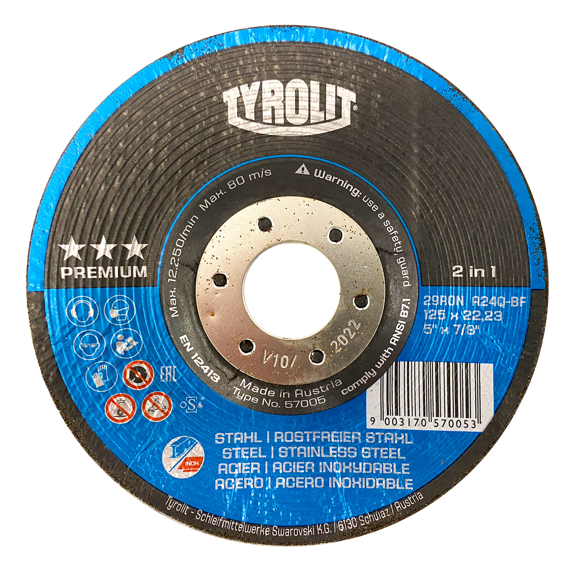 RONDELLER® Premium Ø 125 x 22,23 mm A60Q-BF