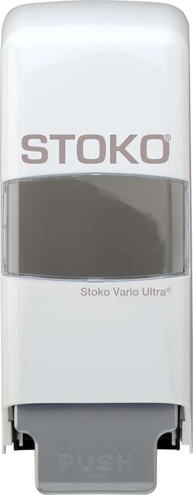 Stoko Vario Ultra® weiß Kunststoffwandspender für 1 u. 2 l Softflaschen Spendersysteme (V) u. (A)