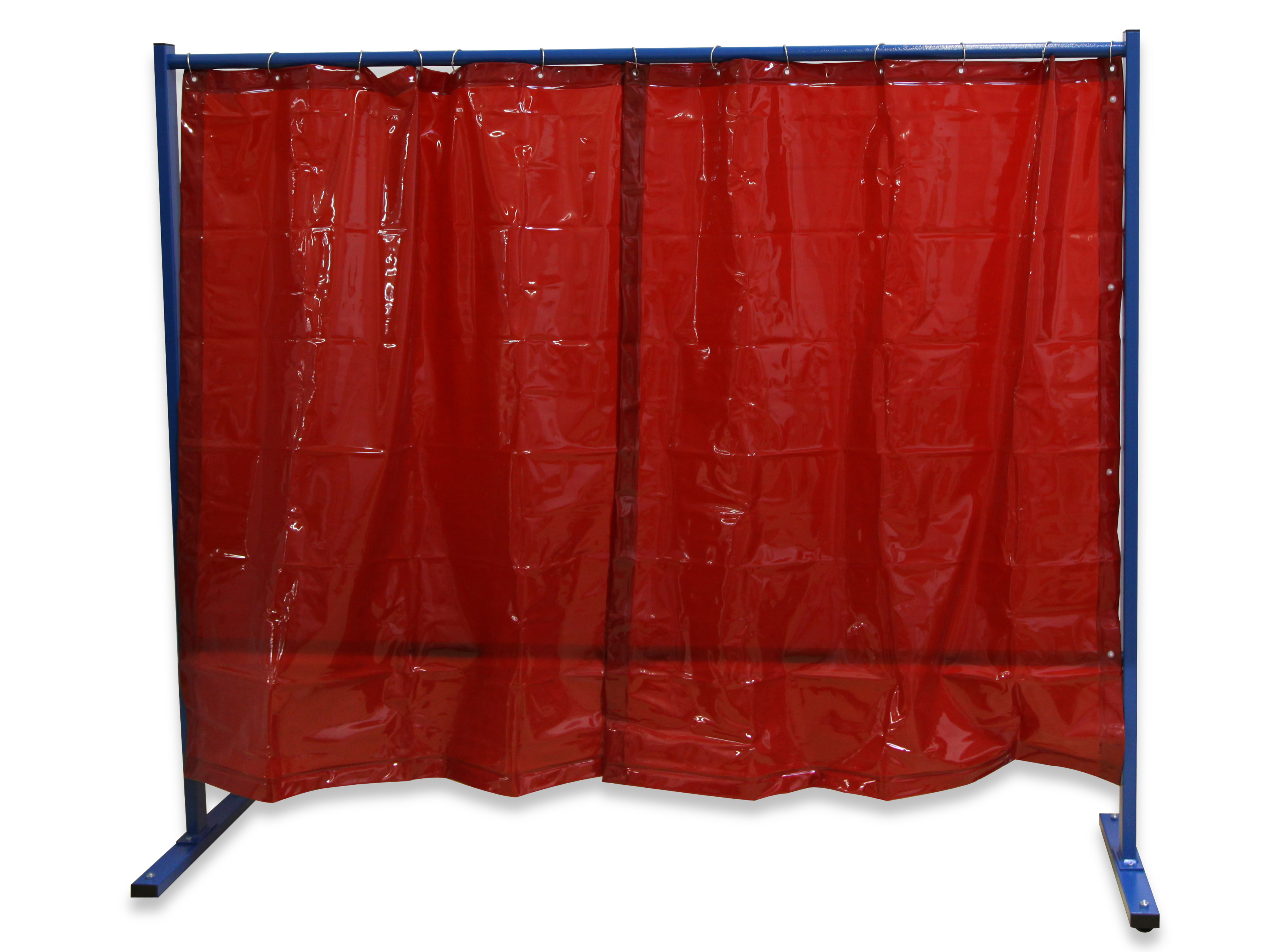 Kemper 1-teilige Schutzwand mit Folienvorhang rot