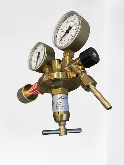 Flaschendruckminderer CO2/Argon 300 bar 0–30 l/min einstufig