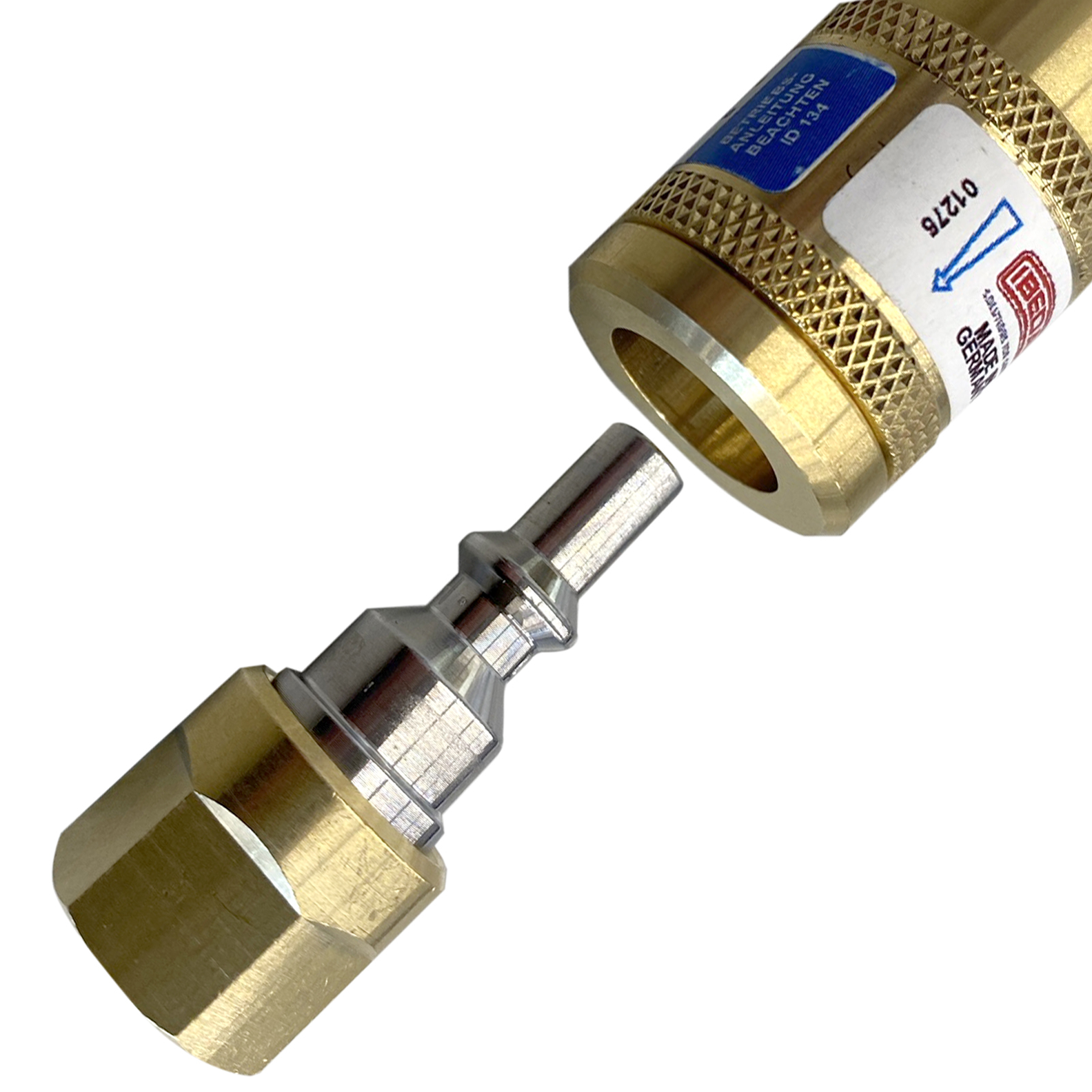 Schlauchkupplung DKT-W Sauerstoff 4 mm