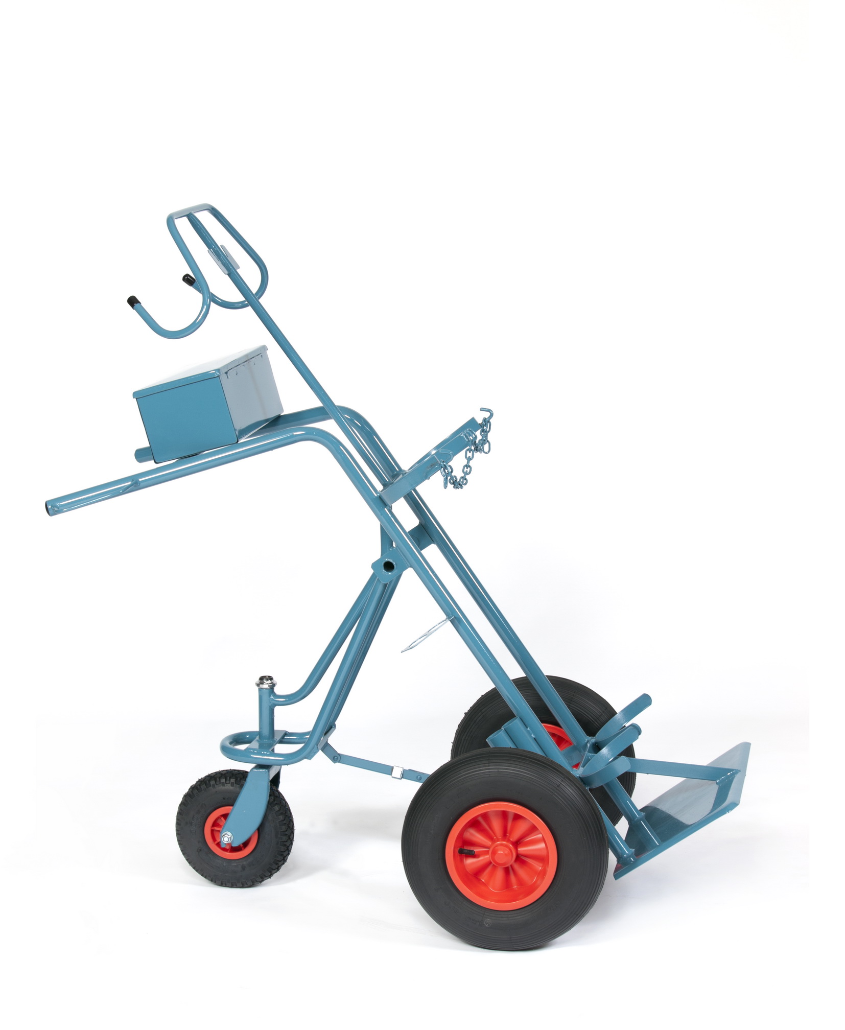 Stahlflaschenwagen für 2 Flaschen, 2 x 50 Liter