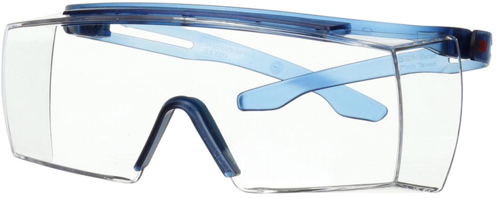3M™ Überbriller SecureFit 3700, blauer Bügel, klare Scheibe 3M™