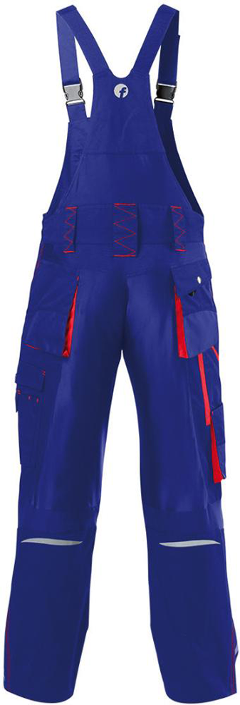 FORTIS Herren-Latzhose 24, blau/rot,Gr.90