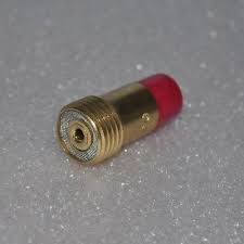 Spannhülsengehäuse mit Gaslinse  Ø 2,4 mm, kurz 17/18/26