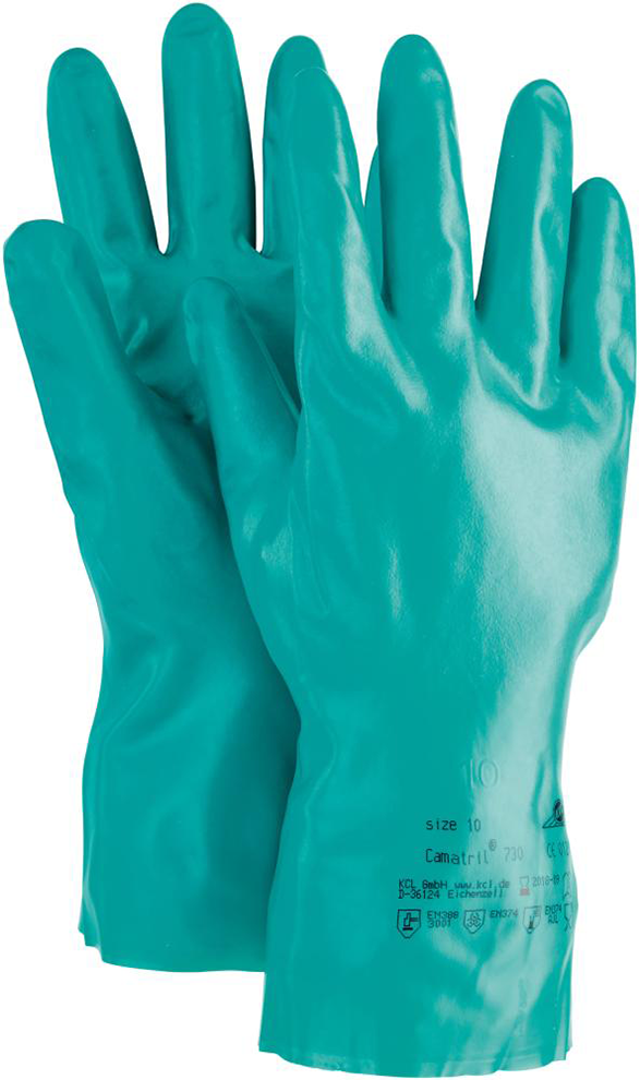 Handschuh Camatril 730, 310 mm, Gr. 7, grün