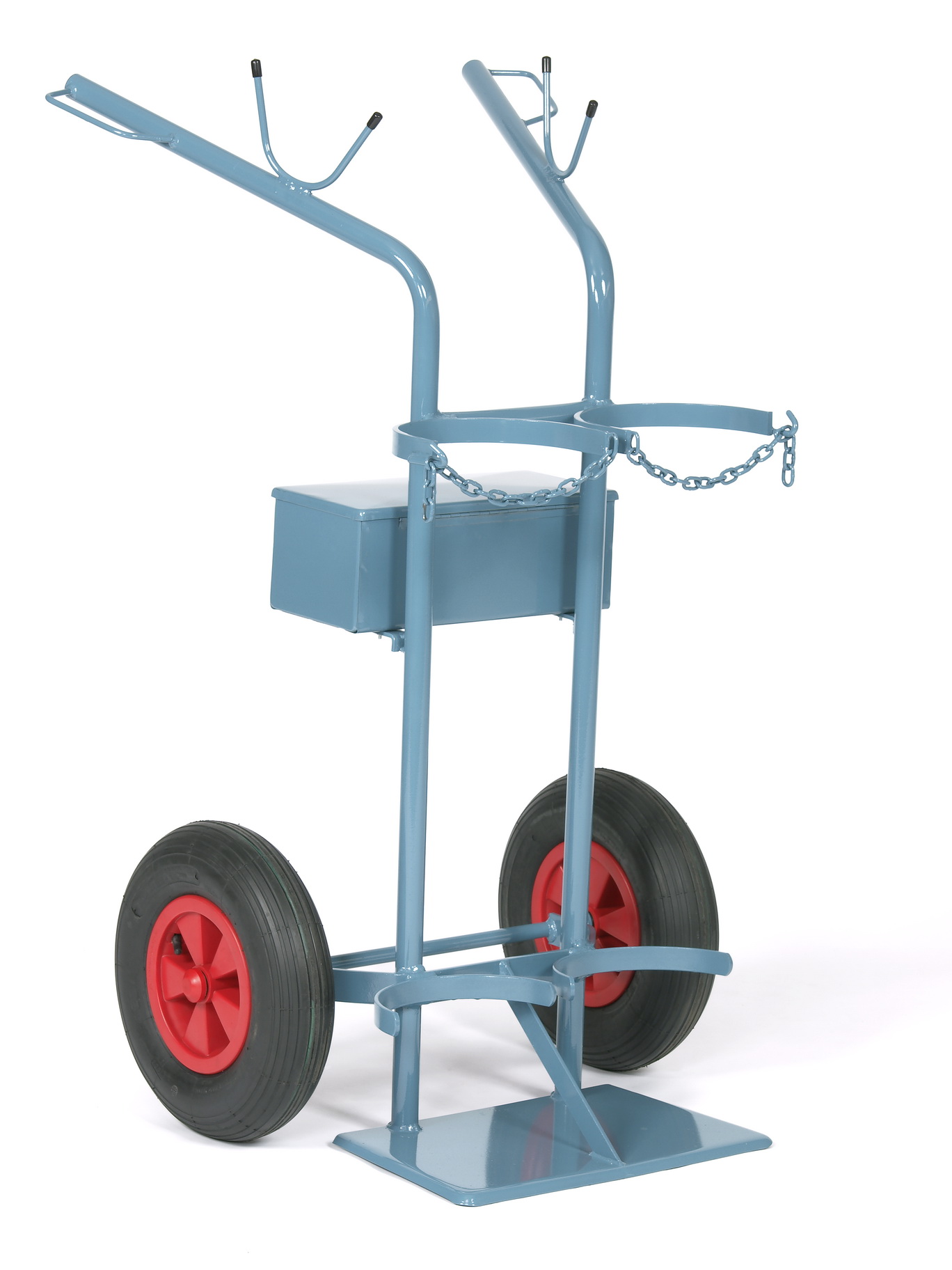 Stahlflaschenwagen für 2 Flaschen, 2 x 50 Liter