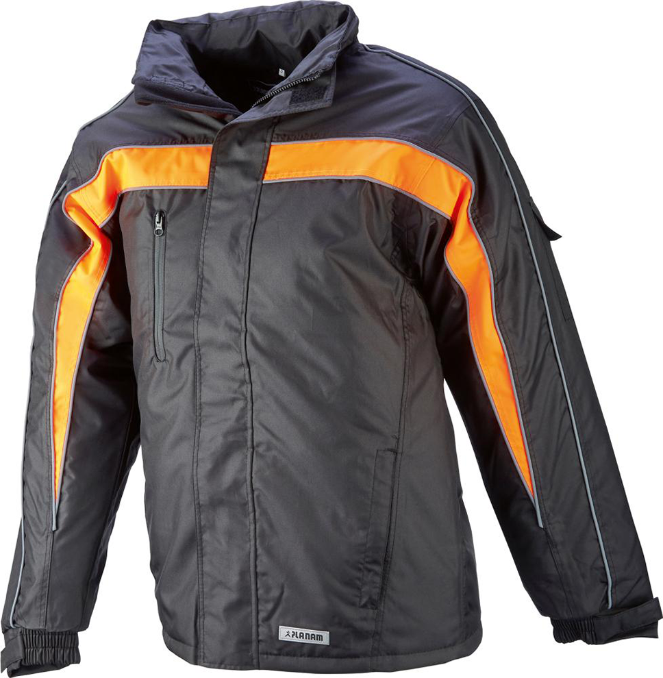Winterjacke Cosmic, schwarz/orange, Gr. S