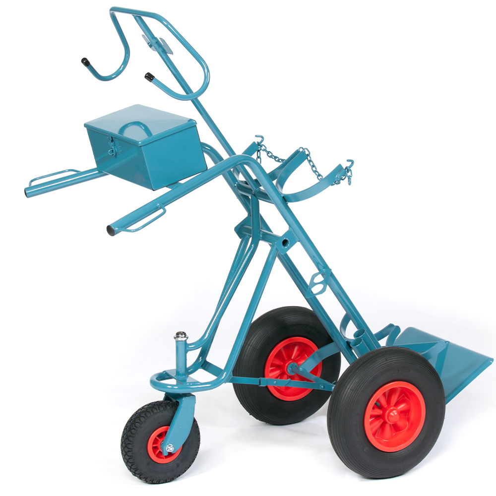 Stahlflaschenwagen für 2 Flaschen, 2 x 33 kg Propan