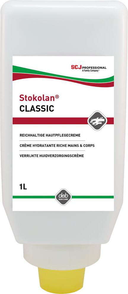 Stokolan® Classic Hautpflegecreme 1.000 ml Softflasche trockene-strapaz. Haut