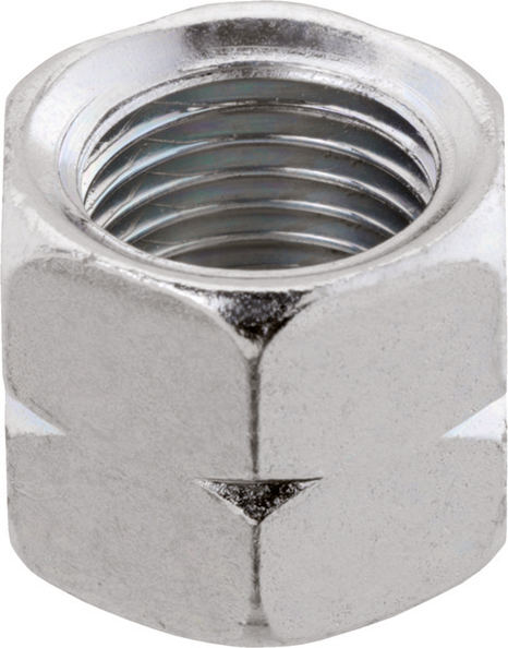 Überwurfmutter aus Stahl - verchromt G 1/4 LH für Tülle G 1/4 x 4 bzw. 6 mm