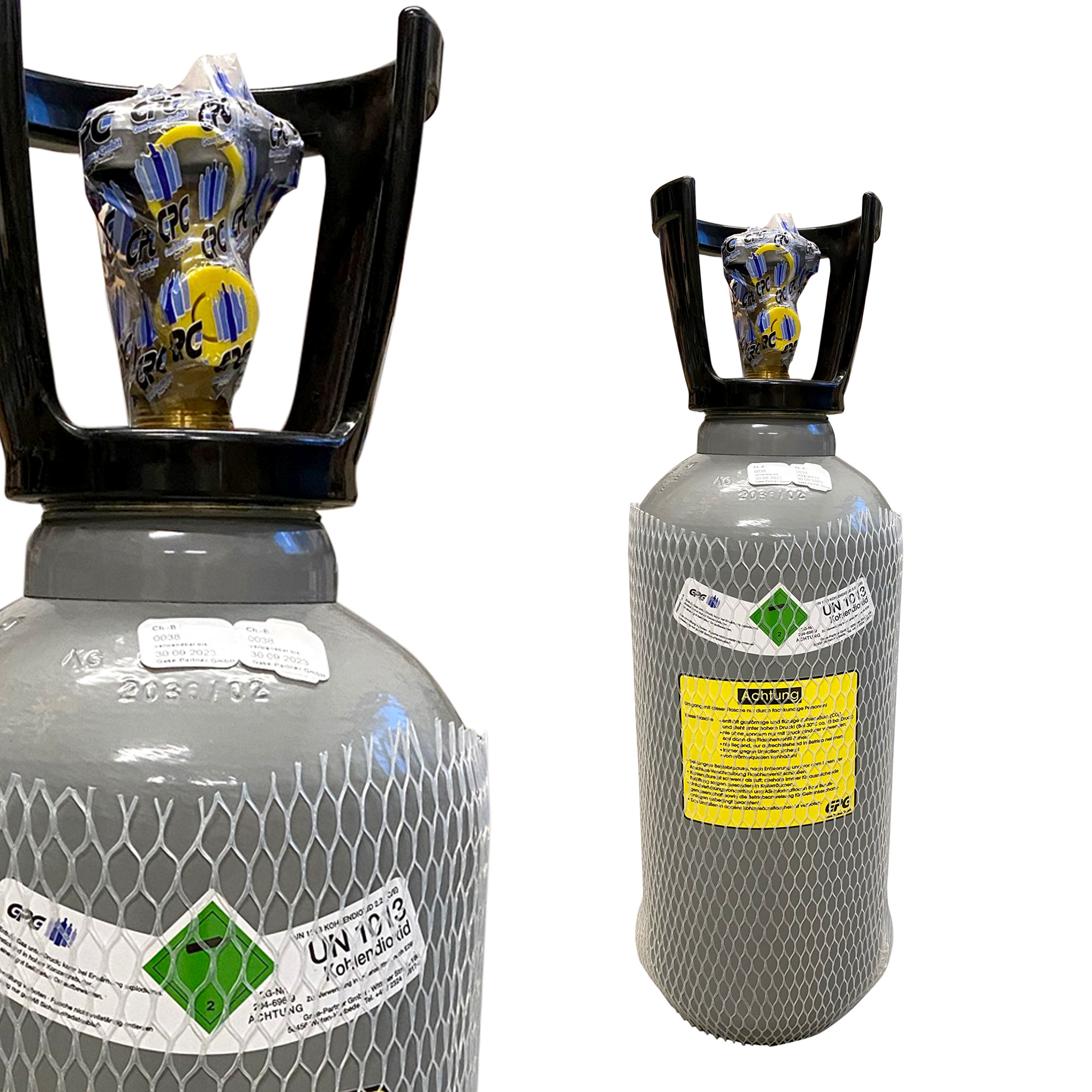 CO2 Flasche 10 kg Kauf kurz ohne Steigrohr