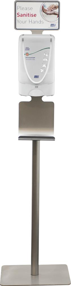 Spendersäule CHROM f. 1,2 l TF Kartuschen Ohne Spender u. Schale Internat. Systeme (PR)