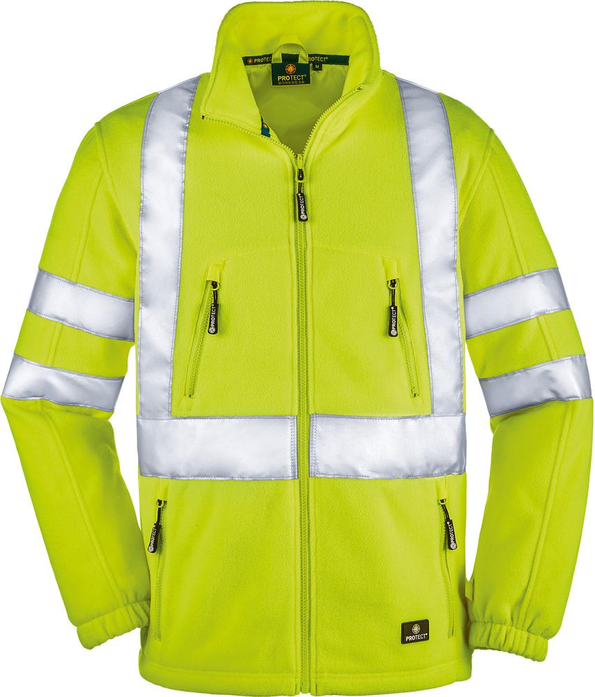 Warnfleecejacke Seattle, leuchtgelb, Gr. 2XL