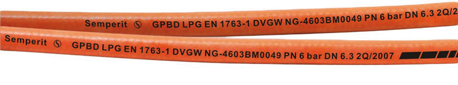 Propan/Butan Gasschlauch 10 bar - 6,3 x 3,5 mm - 5 m