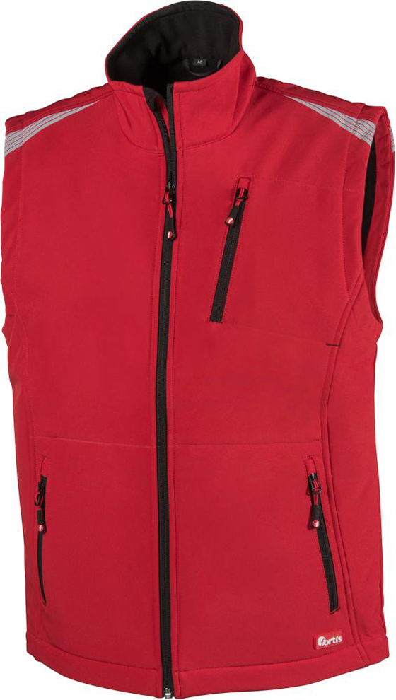 FORTIS Herren Weste 24, rot/schwarz Gr.4XL