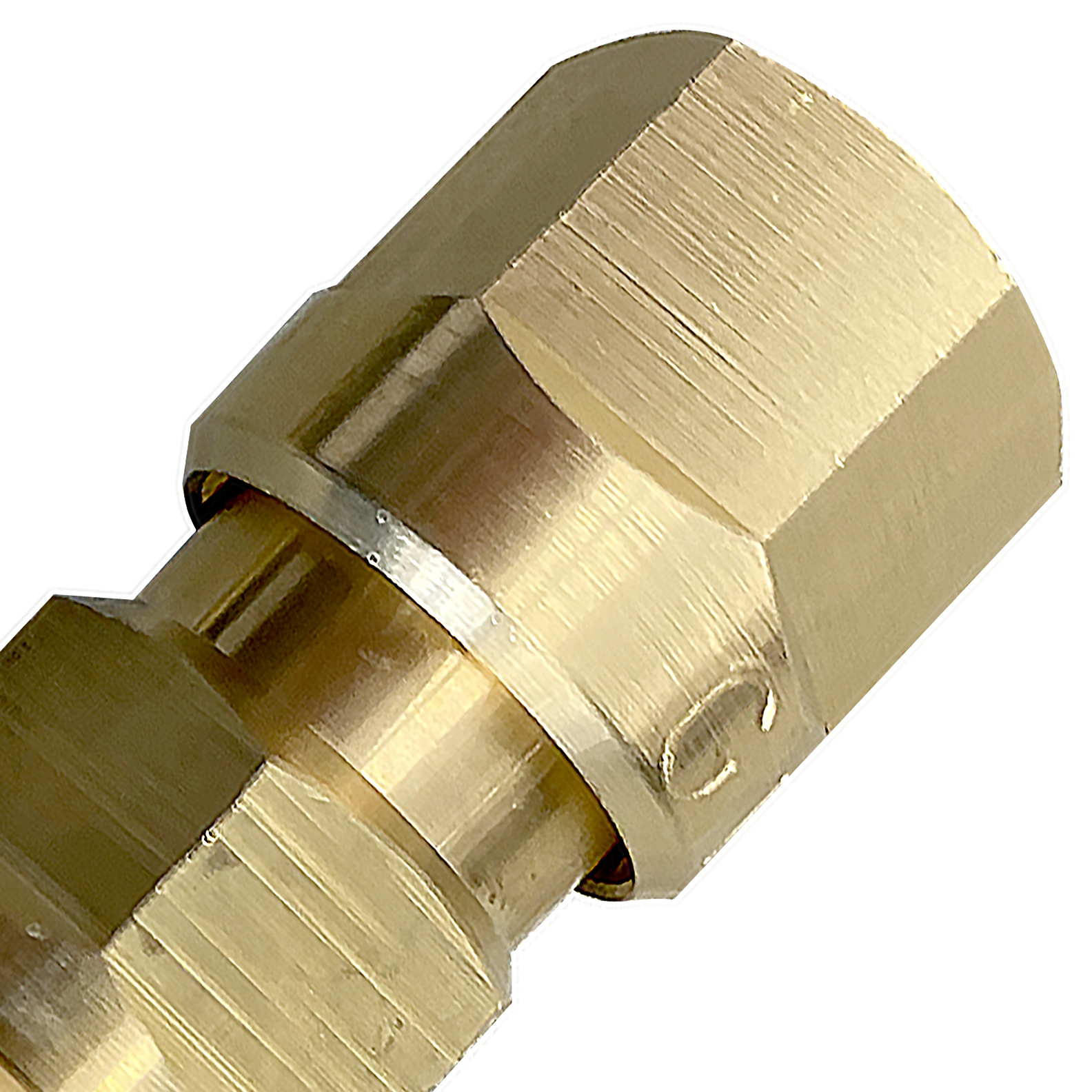 Set Schlauchkupplung + Stift DKD Sauerstoff G 1/4 RH