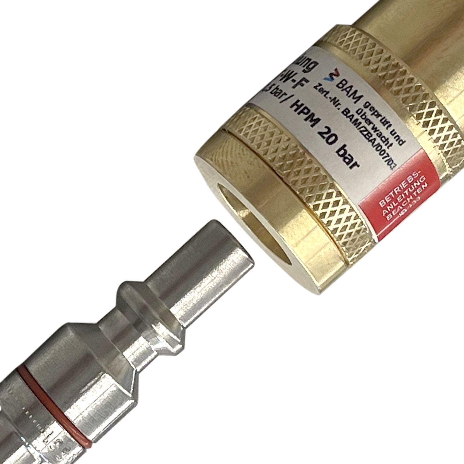 Schlauchkupplung DKT-W Brenngas 6,3 mm