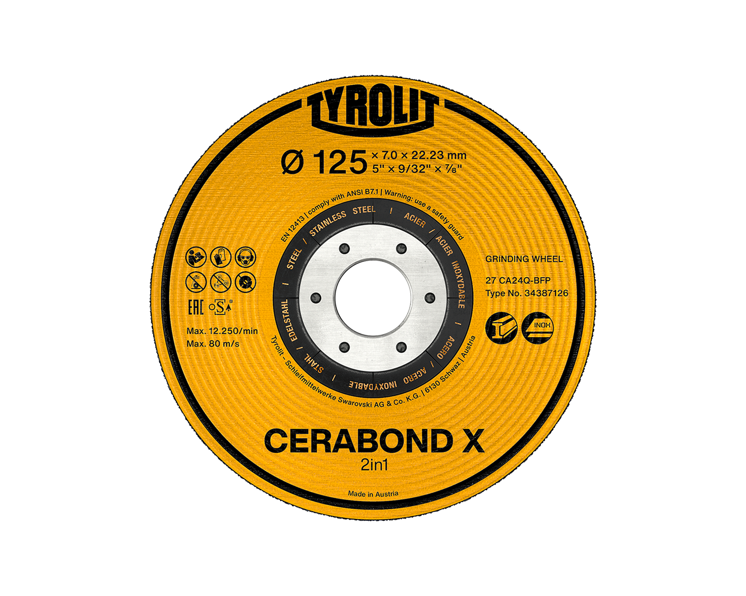 Schruppscheibe CERABOND X Ø 230 x 4 x 22,23 mm
