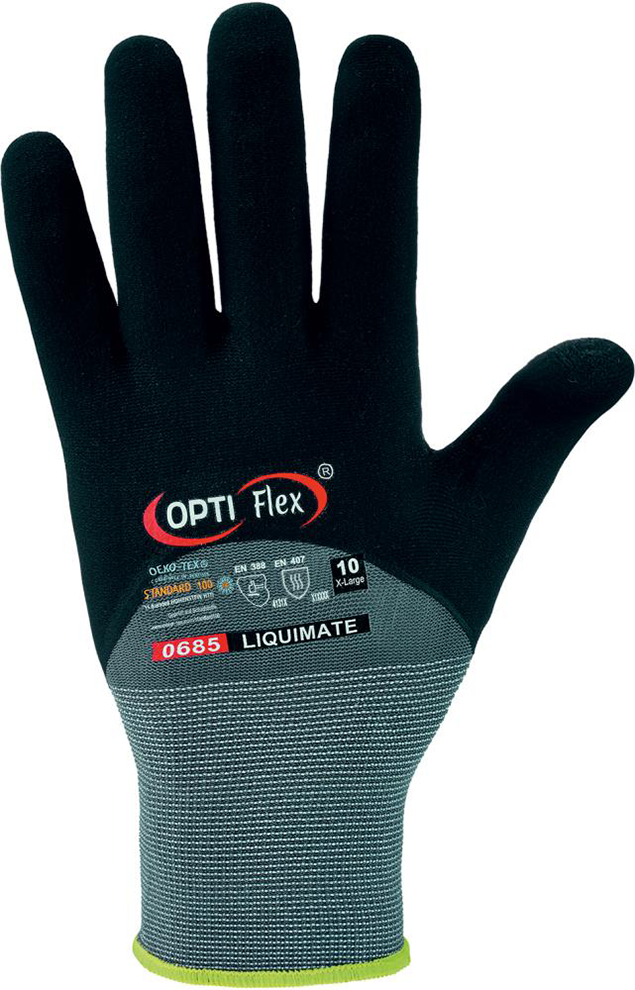 Handschuh Liquimate, Nitril, Gr. 8