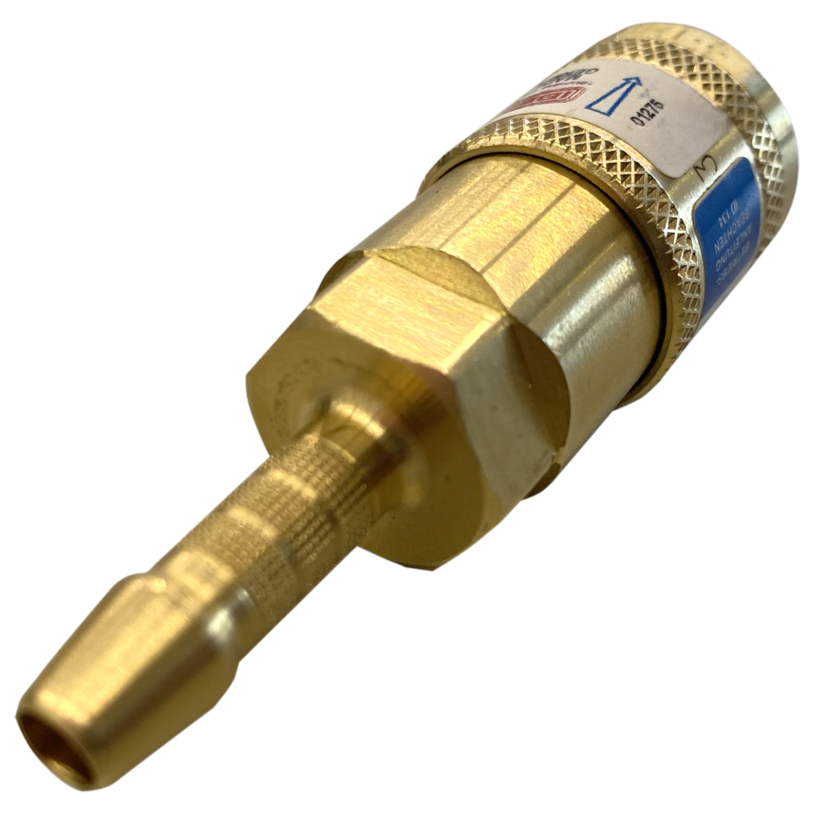 Schlauchkupplung DKT-W Sauerstoff 6,3 mm