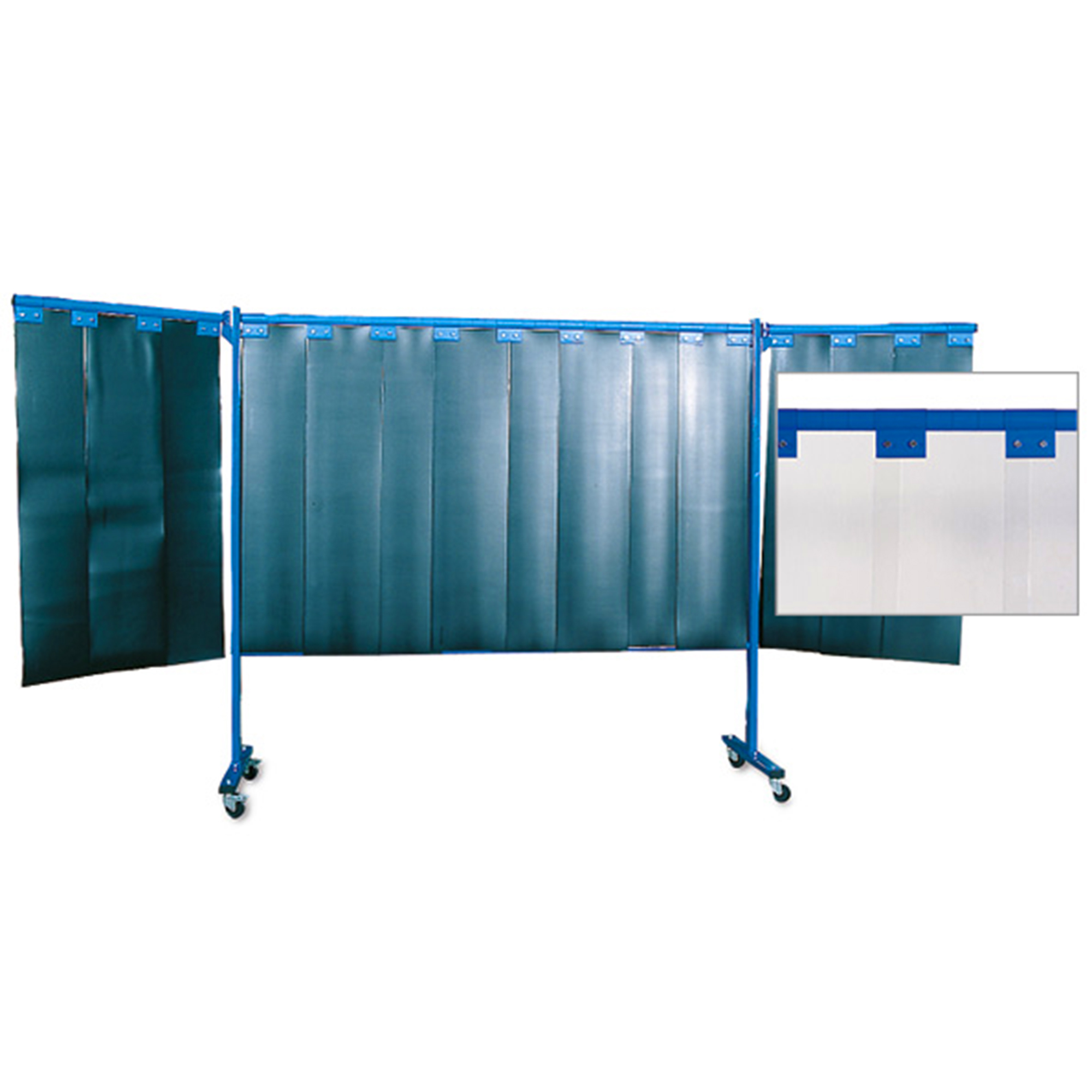Kemper 3-teilige Schutzwand mit Lamellen Dicke: 3 mm S0 glasklar