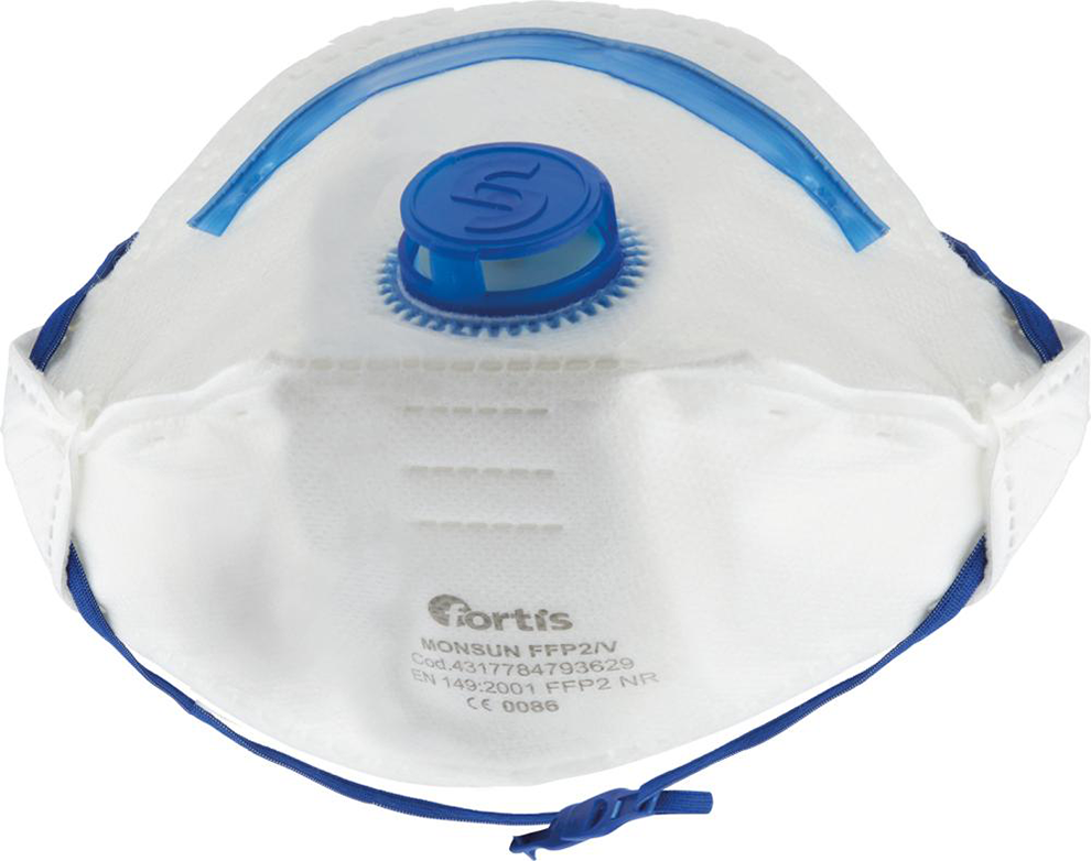 Atemschutzmaske Monsun FFP2V (Box a 12 Stück), FORTIS
