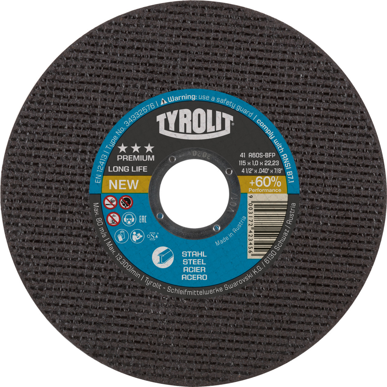 Trennscheibe Premium LONGLIFE Ø 125 x 1,6 x 22,23 mm