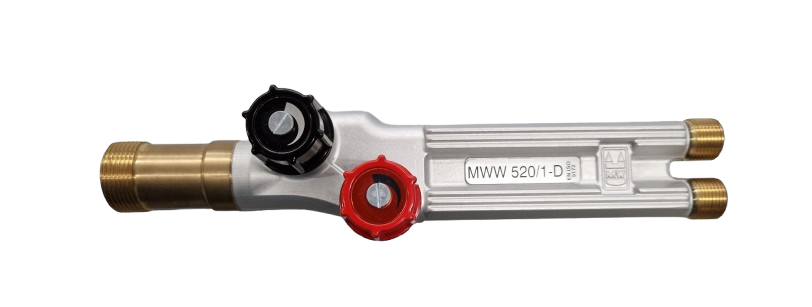 Griffstück MWW 520/1-D, Brenngas und Druckluft