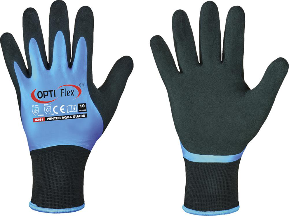 StrickHandschuh Winter-Aqua Guard, Latex, Gr. 10
