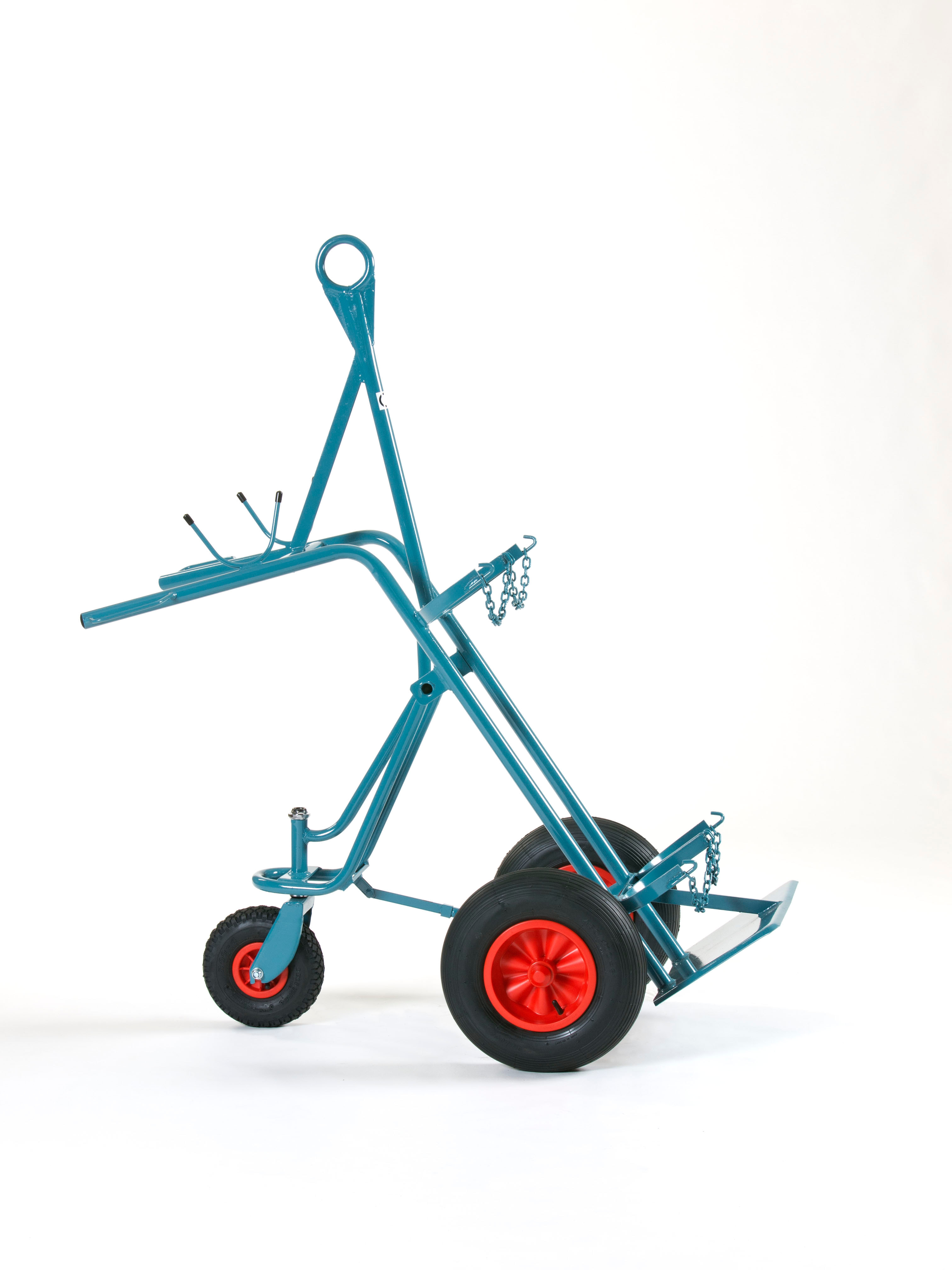 Stahlflaschenwagen für 2 Flaschen, 2 x 50 l