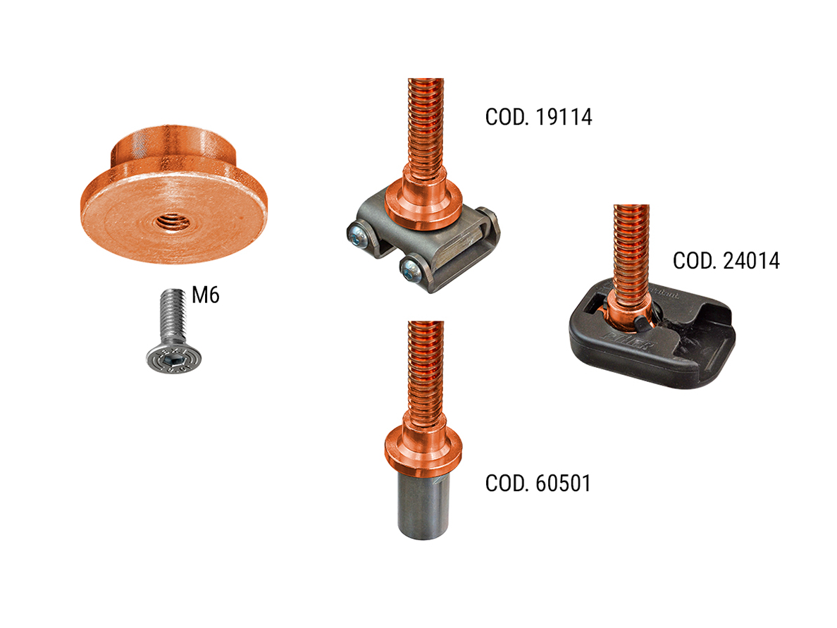 TCS Spannelemente für Schweißtische 150 x 200 - Ø 16 mm
