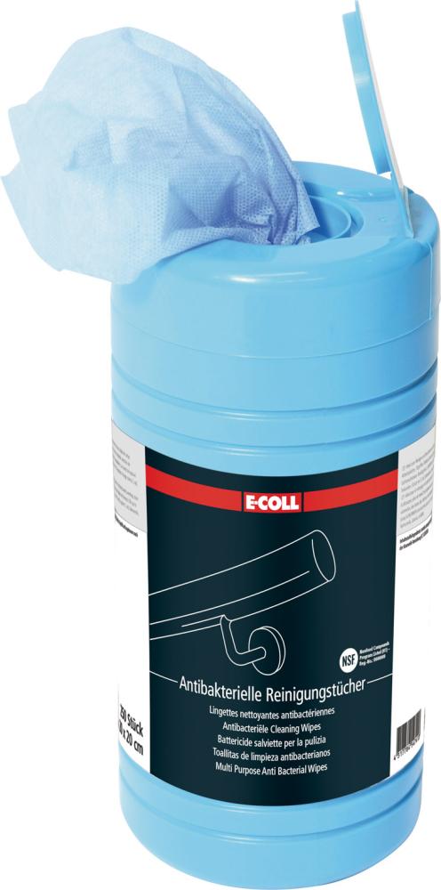 Wischtuch, antibakteriell 250 Tücher E-COLL