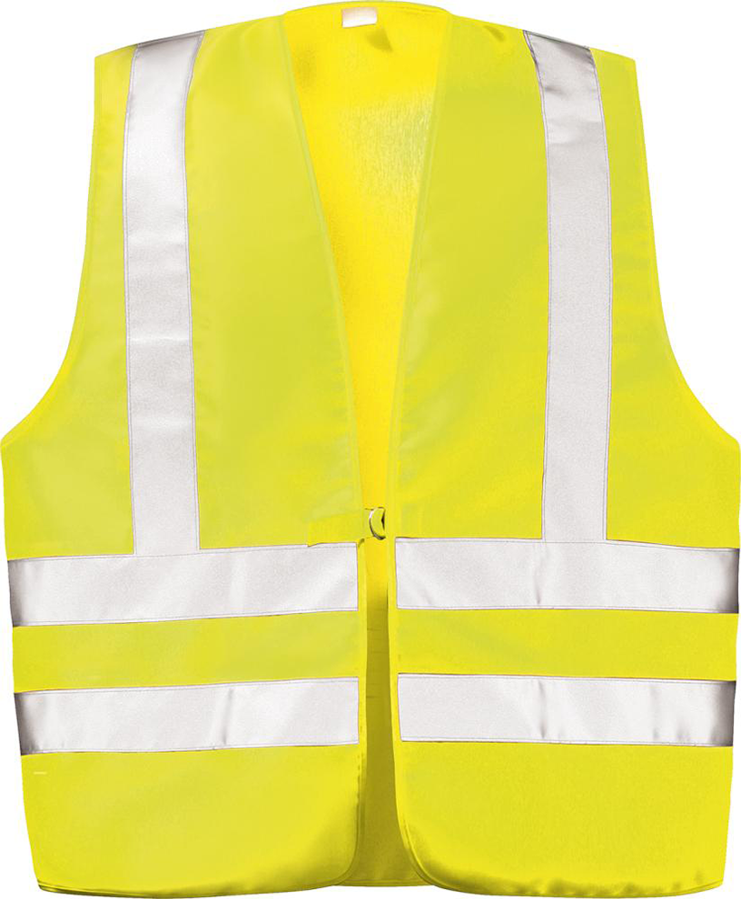Warnweste Max, Gr. L, Textil, gelb