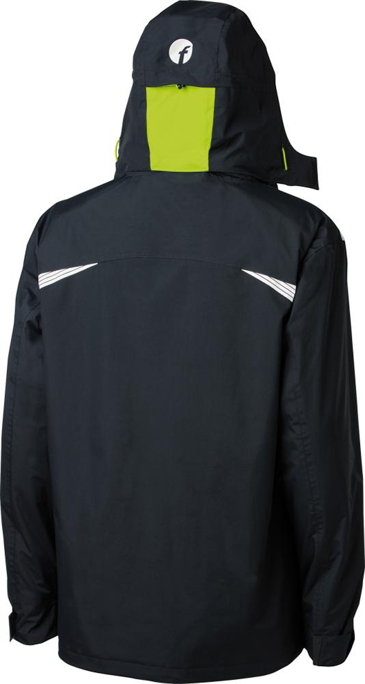 FORTIS 3-in-1Jacke 24, schwarz/lime, Gr.2XL