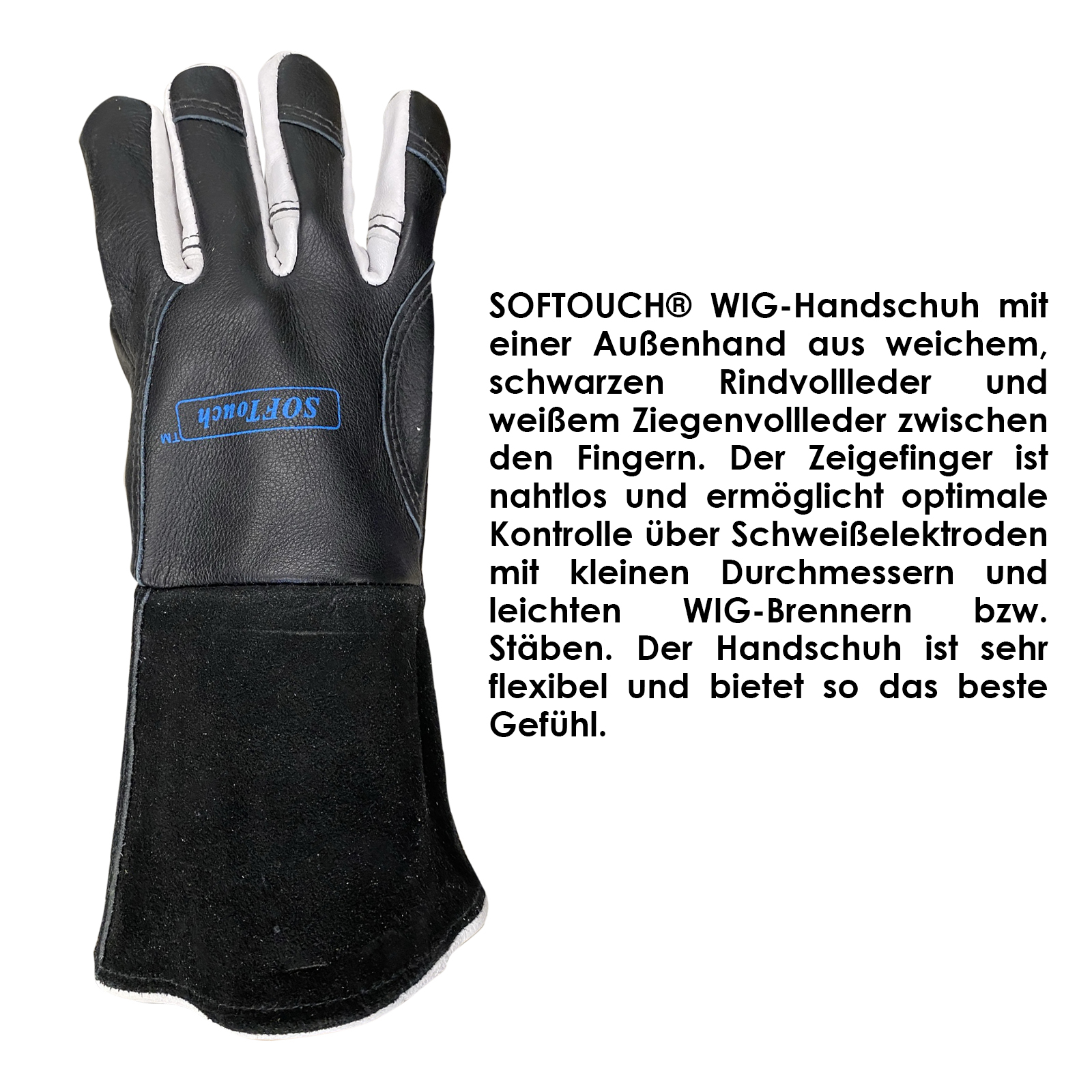 WIG-Handschuhe SOFTouch black L