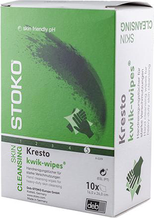 Solopol® kwik wipes Handreinigungstücher 70 Tücher Eimer starke Verschmutzungen