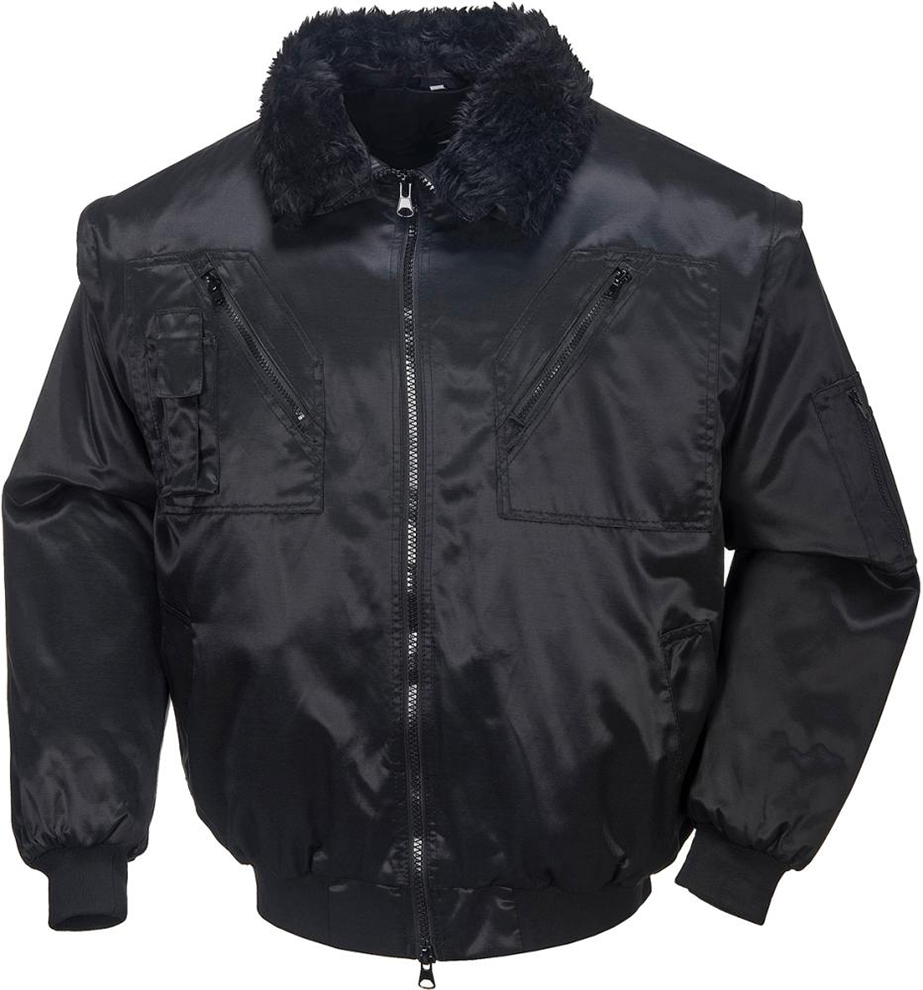 Pilotenjacke Achim schwarz, Gr. 2XL