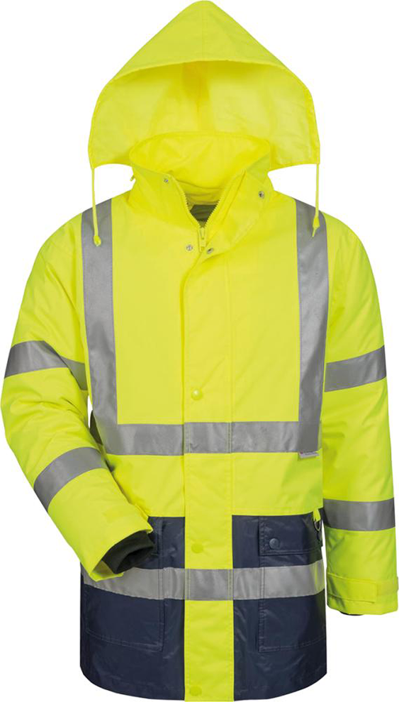 Warnparka Sebastian, Gr. M, gelb/blau