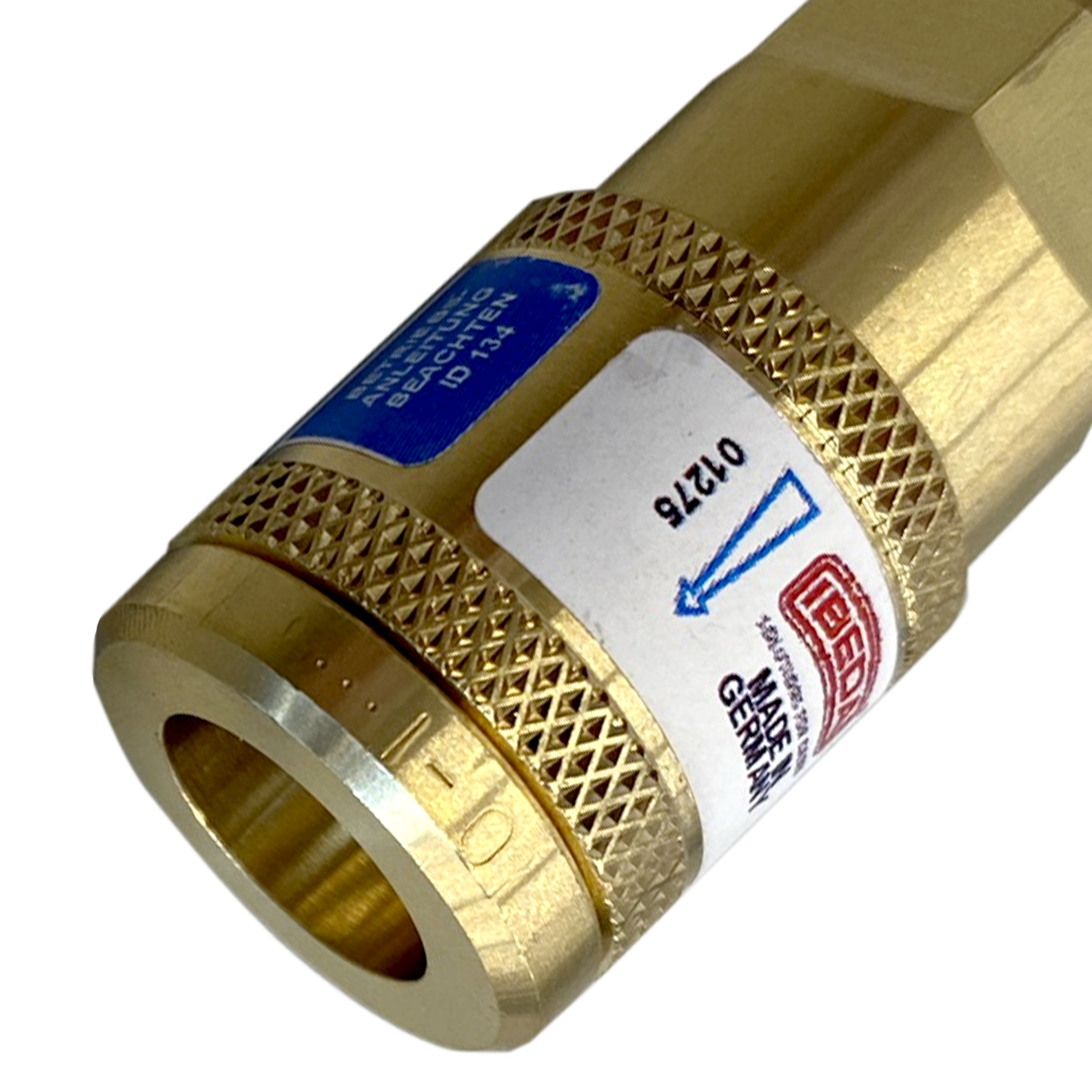 Schlauchkupplung DKT-W Sauerstoff 9 mm